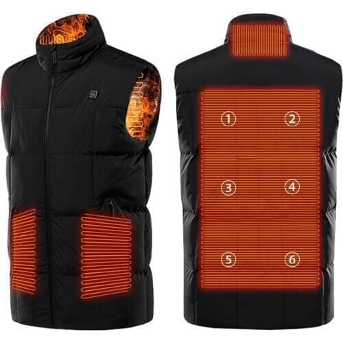 Winter Heated Vest Jacket Men woman USB Electrical Heated Jacket Vest Outdoor Fishing Hunting Waistcoat Hiking Vests L-6XL