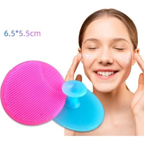 1PC Silicone Cleaning Brush Gel Washing Pad Exfoliating Blackhead Remover Facial Deep Cleansing Face Brushes Baby Bath Massager