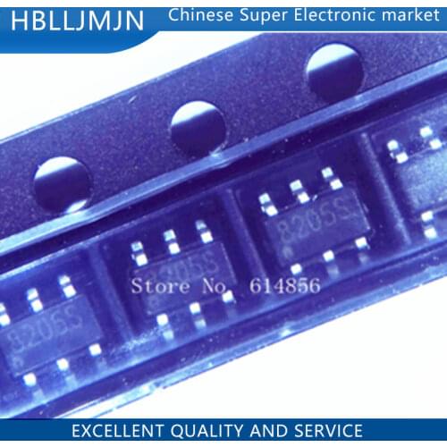 200PCS 8205S 8205 8205A CEG8205A FS8205A SOT23-6
