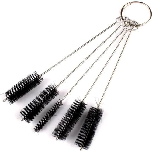 Portable 5Pcs/Set Tattoo Machine Tube Airbrush Needle Mouth Spray Grips Nozzle Tip Cleaning Brush Piercing Repair Tool Kits