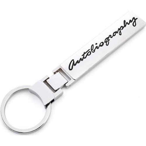 Car Metal Autobiography Keychain Keyring Key Ring Holder for Land Rover Ranger Rover L405 Sport Autobiography Evoque Freelander
