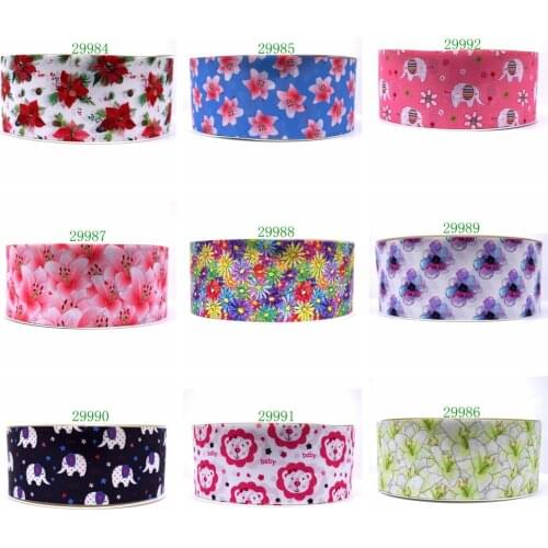 Free shipping 2019 new arrival ribbons Hair Accessories ribbon 10 yards printed grosgrain ribbons 29991