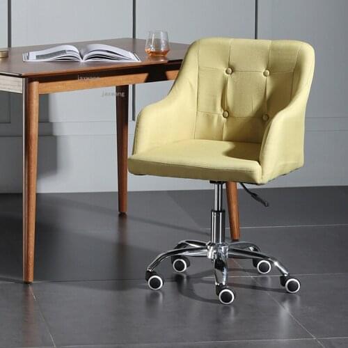 Home Furniture Bedroom Back Armchair Fabric Apartment Lifting Swivel Computer Chair Student Dormitory Front Desk Office Chairs