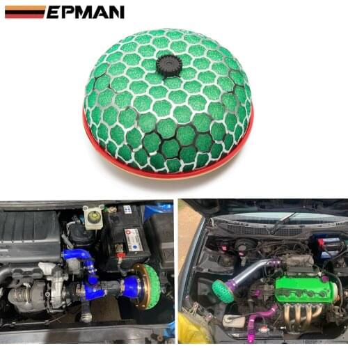 EPMAN 80mm/100mm Connector Universal Air Filter Cleaner Intake Super Power Flow Reloaded Kit For BMW E36 M3 EP-AF80