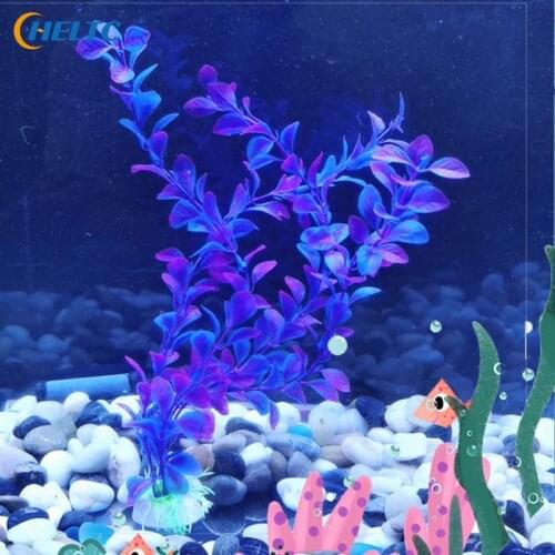 1PCS Plastic No Harm Long Simulation Aquarium Green Fake Water Grass Fish Tank Ornament Decoration Artificial Green Plant