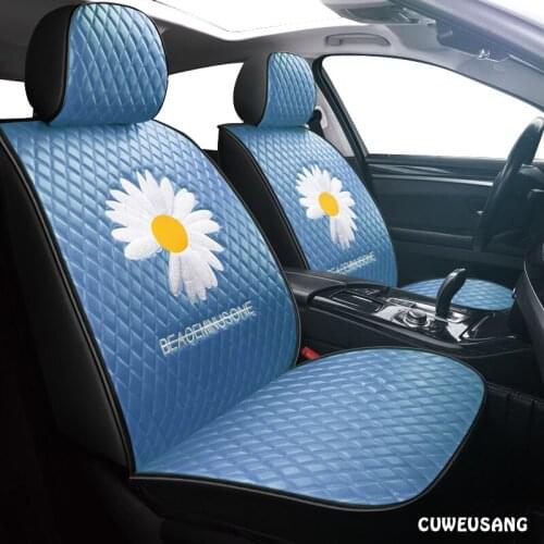 CUWEUSANG leather car seat cover For audi a3 8p 8l sportback q7 2007 q5 a4 b7 avant a6 c5 avant a5 a1 q2 q3 car seats accessori