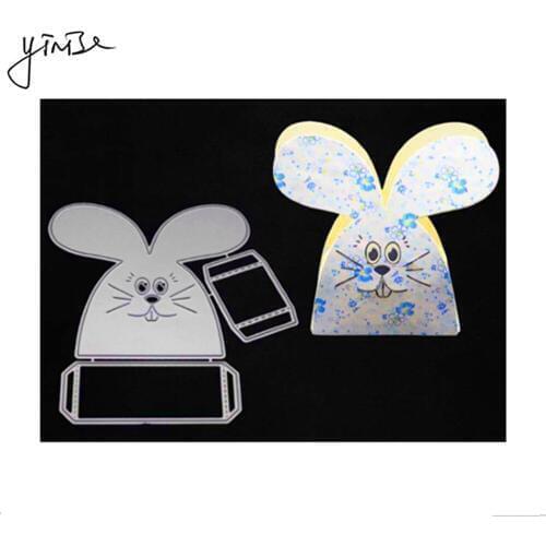 Rabbit Box Bag Cut SCRAPBOOK Metal Cutting Dies For Scrapbooking Stencils DIY Album Cards Decoration Embossing Folder Die Cuts