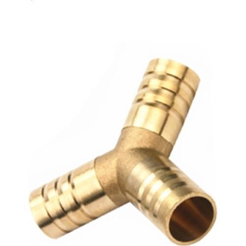 Brass Splicer Pipe Fitting Y Shape 3 Way Hose Barb 4mm-16mm Copper Barbed Connector Joint Coupler Adapter Pneumatic