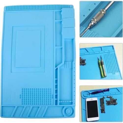LETAOSK New Heat Insulation Silicone Pad Mat Maintenance Platform for Phone Electrical Soldering Repair Service Heat Solder Tool