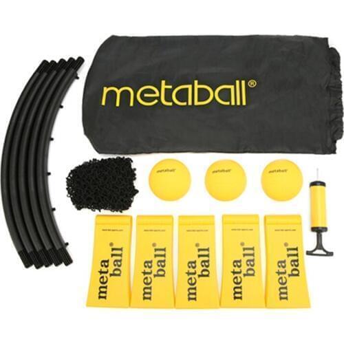 Mini Beach Volleyball Game Set Outdoor Team Sports Lawn Fitness Equipment Net With 3 Balls