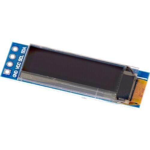 0.91 Inch 128x32 IIC I2C White / Blue OLED LCD Display DIY Module SSD1306 Driver IC DC 3.3V 5V For Arduino