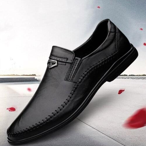 Mens Shoes Spring Autumn New Luxury Loafers High Quality Mens Slip on Shoes Retro Low-top All-match Casual Men Shoes Size 37-46