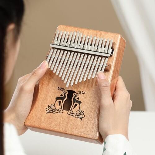 Hluru Kalimba Musik instrument 17key Finger Klavier Daumen Anfänger tragbare Finger Klavier Kalimba