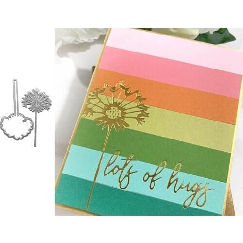 Dandelion Metal Hot Foil Plates Mould for DIY Scrapbooking Letterpress Embossing Paper Cards Making Crafts Supplies New 2019