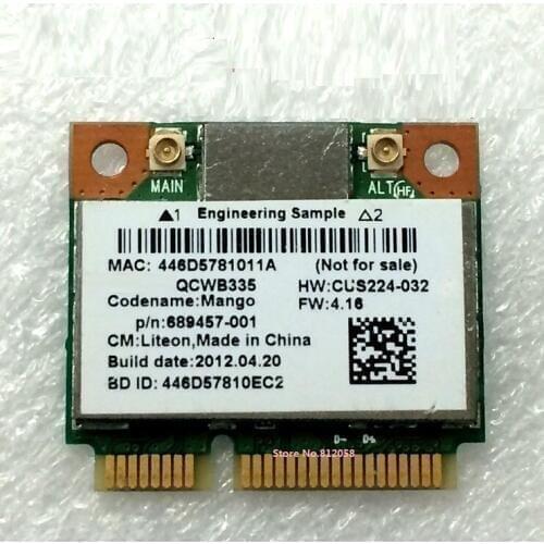 SSEA wholesale New for Atheros QCWB335 WIFI Bluetooth BT 4.0 Mini Pci-e Wireless Card for HP 689457-001