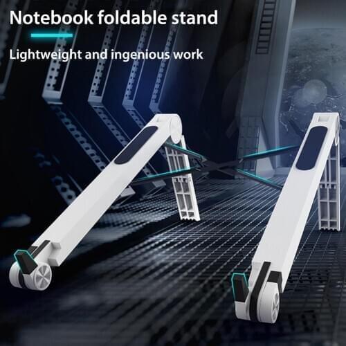 Laptop Computer Stand Aptop Tablet Stand Portable Folding Stand Tablet Top Anti-Skid Angle Height Adjustable Bracket Home Office