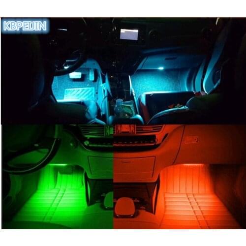 HOT Car LED Refitting accessories Car Interior Decorative Atmosphere Floor Light for SsangYong korando kyron rexton 2 rodius