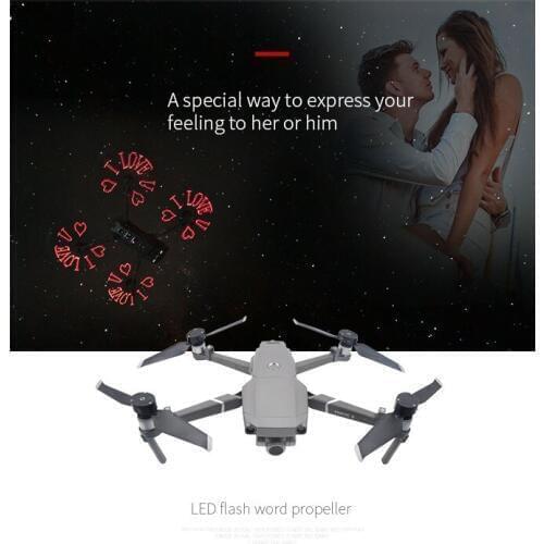 Low-Noise Props Propeller Programmable LED Flash Word Propellers DIY picture for DJI Mavic 2 Pro Mavic Platinum Drone