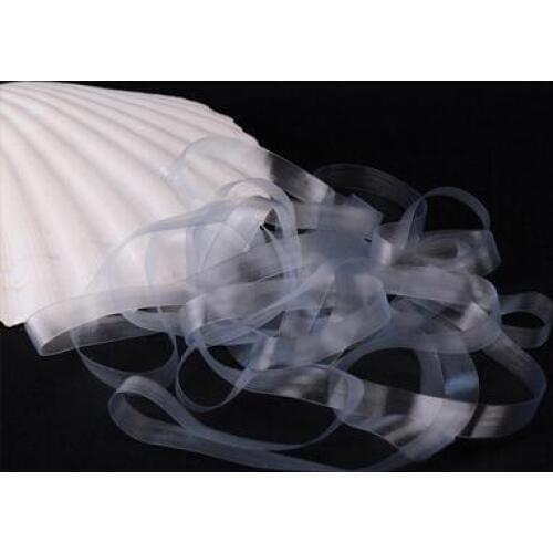 3mm/ 5mm/ 6mm Width X 0.12 Thickness transparent TPU Clear Elastic Tape For Swimwear,Bra,Shoulder Strap 1KG DHL free shipping