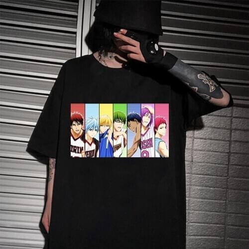 Harajuku Shirt Anime Shirt Men Graphic Kuroko No Basket Short Sleeve T Shirt