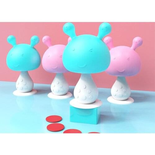 Silicone Baby Teether Toys Mushroom Pacifier Chew Dental Care Infant Nursing Nipple