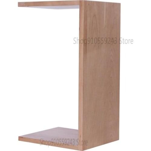 Nordic Solid Wood Side Table Right Angle C-shaped Sofa Corner Table Movable Small Coffee Table Simple Modern Small Table Bedside