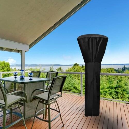 Heavy Duty Waterproof Gas Pyramid Patio Heater Cover, 420D H89 x D33 x19 in Outdoor Heater Covers, Waterproof, Dustproof