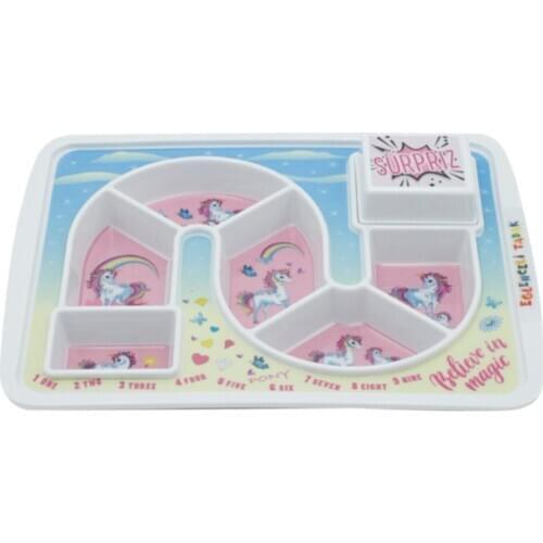 Kid Mama Dish Pony Themed Fun Plate 23x30.5x3cm