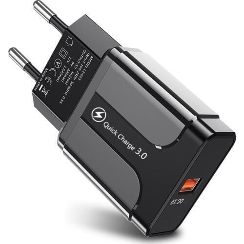 Quick Charge 3.0 4.0 USB Charger Universal QC 3.0 18W Fast Charging Adapter Wall Mobile Phone Charger For iPhone Samsung Xiaomi