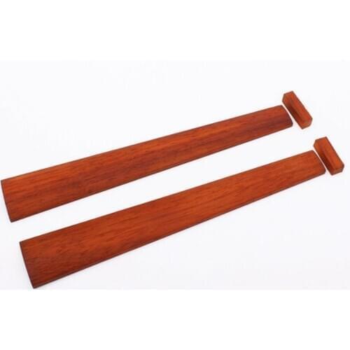 Yinfente 2Pcs Violin Fingerboard 4/4 Natural Indonesia Redwood Parts/Accessories