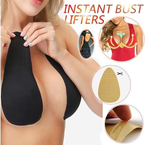 1 Pair Woman Breast Lift Tape Push Up Adhesive Sticker Invisible Bra Bikinis Pad Silicone Bra Bikini Swimsuit Swimwear