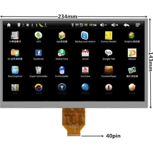 10,1'size LCD display screen KD101N7-40NB-A16 V0 FPC/KD101N7-40NB-A17 for China-Tablet PC Replacement parts