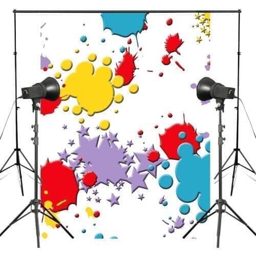 150x220cm Lovely Colorful Clipart Pattern Photography Backdrop Abstract Art Background Kids Photo Studio Backdrop Wall