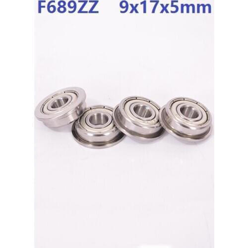 20pcs/50pcs/100pcs F689ZZ F689 ZZ F689 ZZ Z 9x17x5 mm flange Deep Groove Ball Bearing Miniature 9 17 5 mm Flanged F 689ZZ