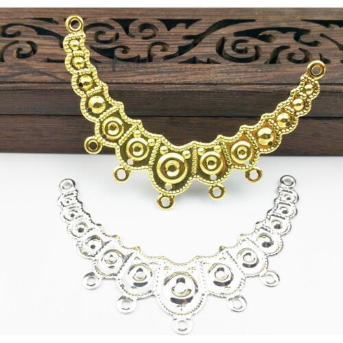 20pcs 65mm Filigree Wraps Metal Charms For Embellishment Scrapbook DIY Jewelry Metal Craft Wraps cosplay Accessories cosplay