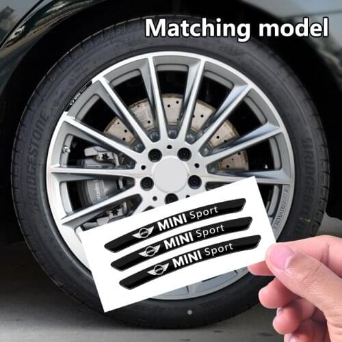4Pcs PVC Car Emblem Wheel Hub Decorative Stickers For BMW Mini Cooper X5 X1 E46 E90 E60 F10 F30 E39 E36 F20 E87 E92 F31 E30 G30