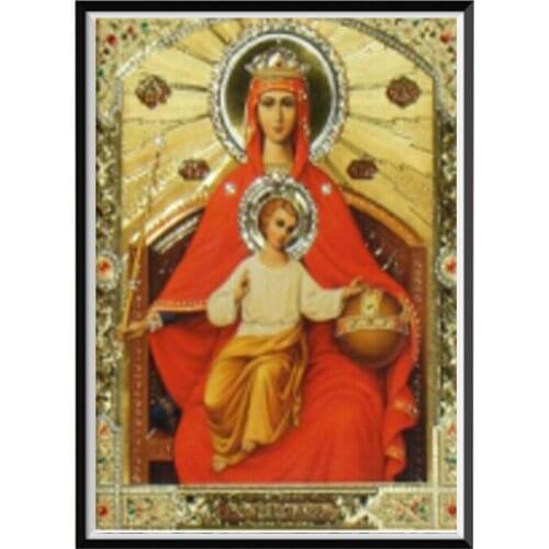 5d Diamond Painting Religion, Cross Stitch Crafts, Wall Decoration, Mosaic Embroidery, Round Diamond
