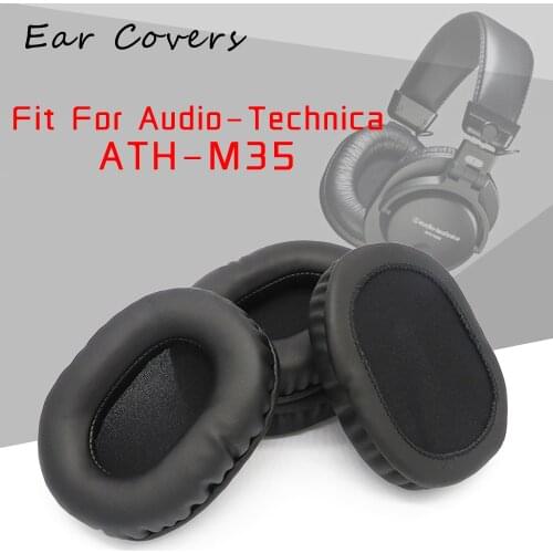 Ear Pads For Audio Technica ATH-M10 ATH-M35 ATH M35 M10 Headphone Earpads Replacement Headset Ear Pad PU Leather