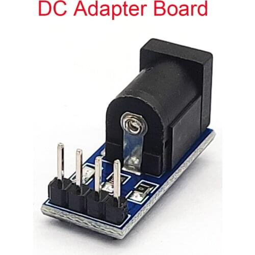 DC-DC DC005 5.5MM x 2.1MM Black DC Power Adapter Jack Socket Plug Module Board