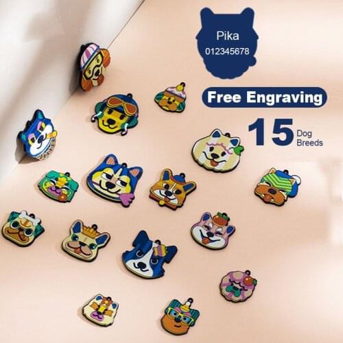 Customized Dog Id Tags Personalized Accessories Pendant Engraved Pet Cat Name Tags Customized Dog Perros Productos Mas Vendidos