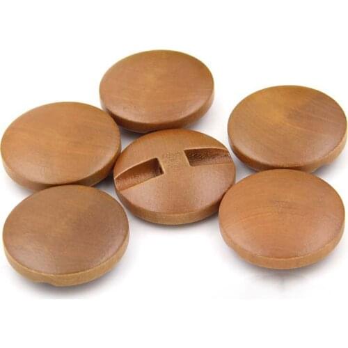 Exquisite natural brown boxwood round coat Twisted buckle button 18 mm/20 mm/23 mm/25 mm/28 mm 100 pcs/lot