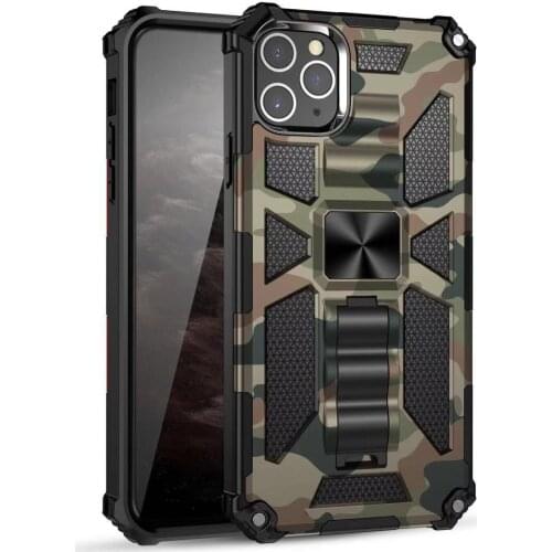 KEYSION Camouflage Shockproof Armor Case for iPhone 12 Mini 11 Pro Max Ring Car Holder Back Cover For iPhone XS Max XR 8 7 SE2