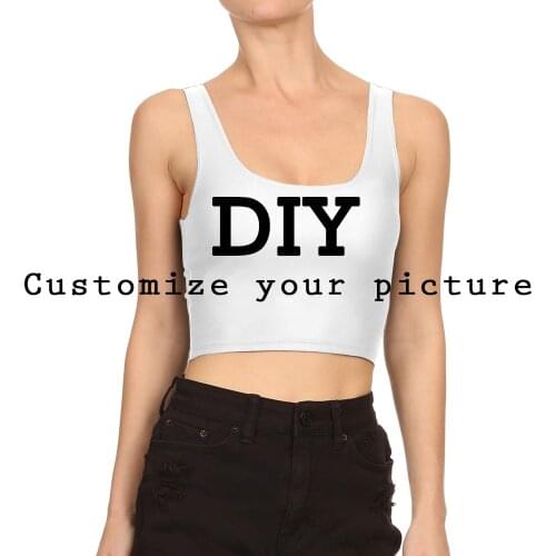 NADANBAO DIY customize CROP TOPS women 3D Digital 1MOQ Tank Tops Customize own picture