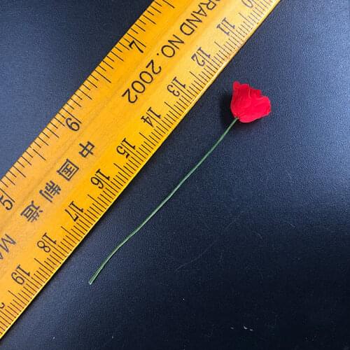 1/6 Scale Red Rose Flower Models for 12''Figures Bodies Scene Accessories