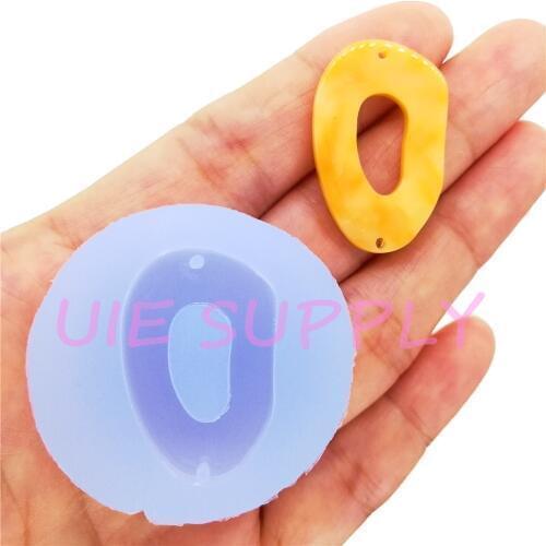 BYL337U Fashion Earrings Silicone Mold for Resin Jewelry Necklace Pendant Making Fondant Decoration FOOD SAFE 29.0mm x 18.8mm