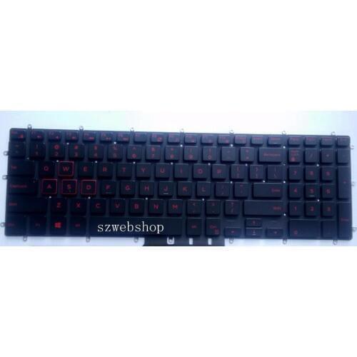 New for DELL Inspiron 15.6" 7000 7566 Ins15-7566-1845 black laptop us keyboard no frame backlit