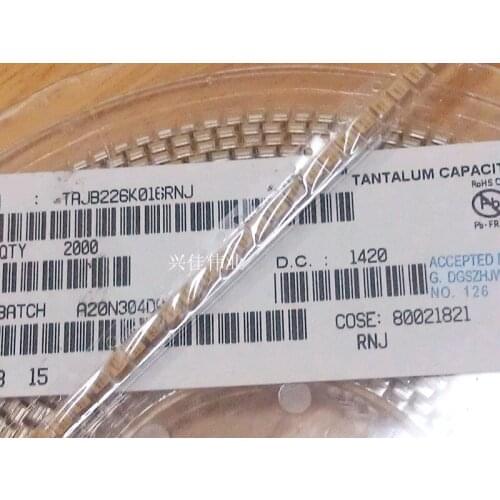 Original 20pcs/ 16v22UF 226 22UF 16V B3528 B 1210 Tantalum Capacitor