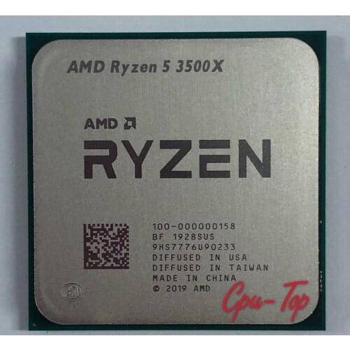 AMD Ryzen 5 3500X R5 3500X 3.6 GHz Six-Core Six-Thread CPU Processor 7NM 65W L3=32M 100-000000158 Socket AM4 No Fan