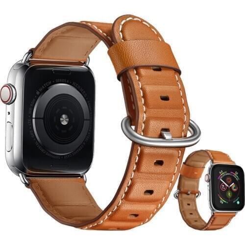 Genuine Leather strap for apple watch band 42mm 38mm 44mm 40mm bracelet high quality watchband for iwatch belt 6/5/4/SE/3/2
