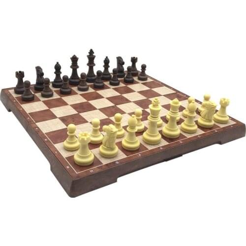 New Chess Magnetic Folding Chessboard Plastic Chess Pieces Magnetic Chess Games Checkerboard 30*30*2cm Entertainment Game